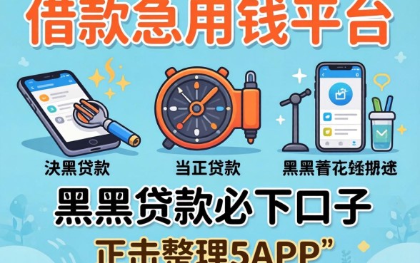 正规借款急用钱的平台,整理5个黑户贷款必下口子app