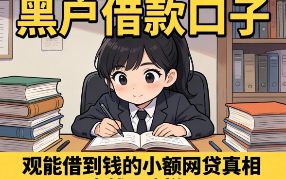 我翻遍了市面上所谓的黑户借款口子，发现能借到钱的小额网贷真相竟然是这样