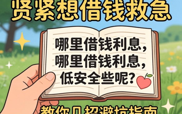 手头紧想借钱救急？哪里借钱利息低安全些呢？教你几招避坑指南