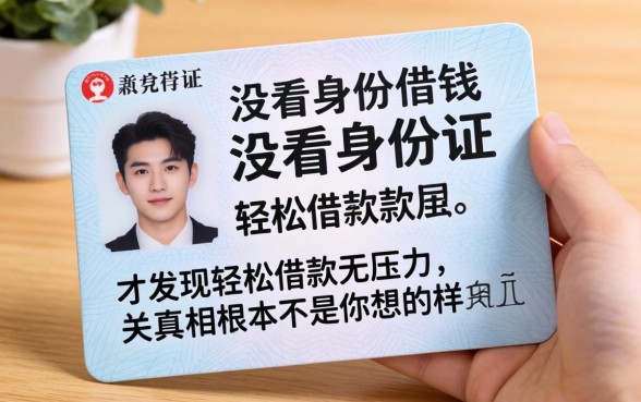 我试了不用身份证借钱的软件,才发现轻松借款无压力的真相根本不是你想的那样