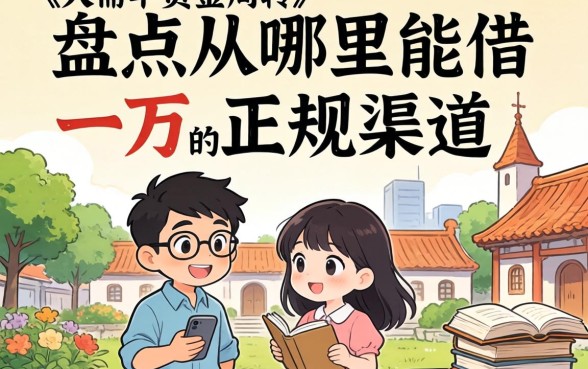 急需资金周转？盘点从哪里能借一万的正规渠道