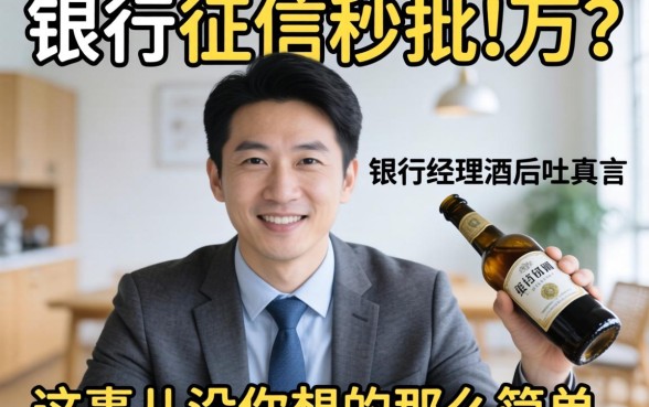 不查征信秒批1万？银行经理酒后吐真言，这事儿没你想的那么简单