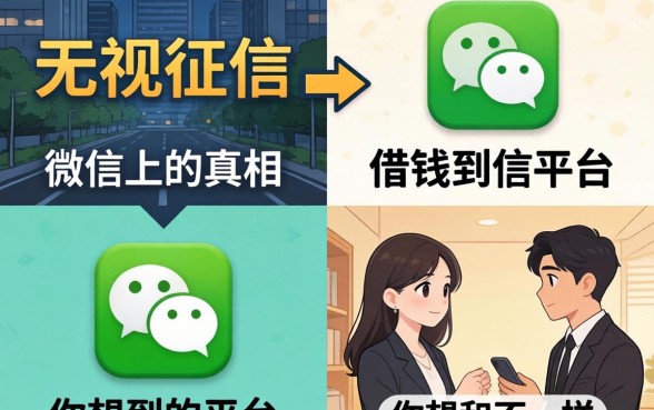 我试了几个所谓无视征信的平台,发现借钱到微信上的真相和你想的不一样
