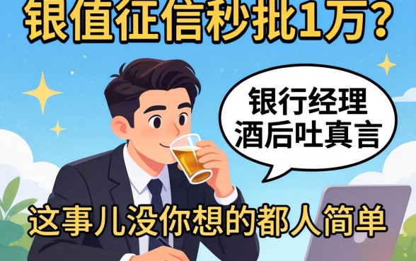 不查征信秒批1万？银行经理酒后吐真言，这事儿没你想的那么简单