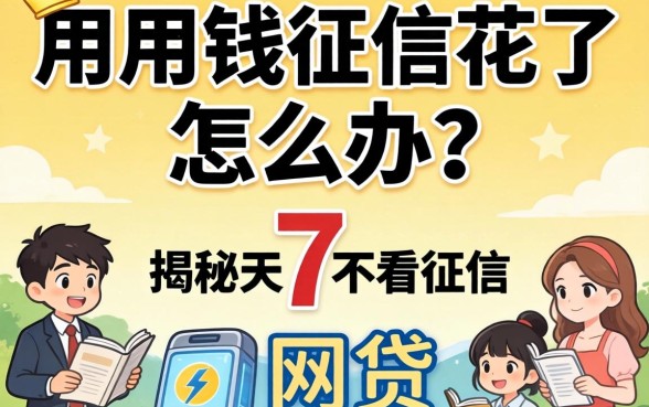 急用钱征信花了怎么办？揭秘7天不看征信的网贷有哪些