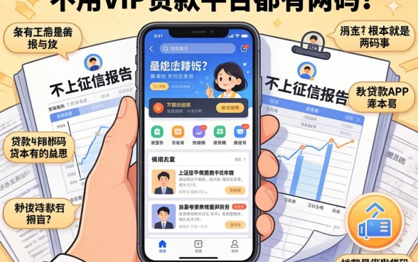 我翻遍了全网,发现不用vip的贷款平台都有哪些呢和不上征信报告的贷款app根本就是两码事