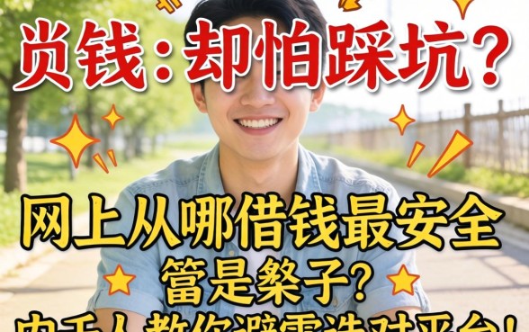急需用钱却怕踩坑？网上从哪借钱最安全？内行人教你避雷选对平台