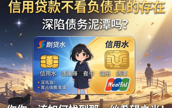 信用贷款不看负债的真的存在吗？深陷债务泥潭的你，该如何找到那一丝希望之光？