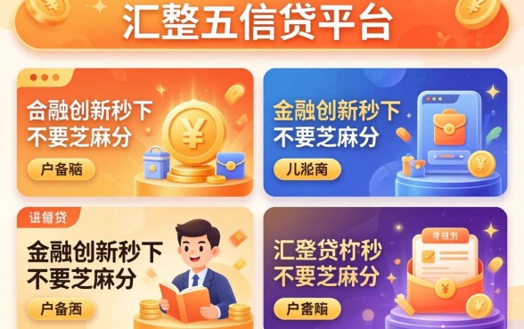 不是信贷的平台，汇整五个金融创新秒下不要芝麻分的平台