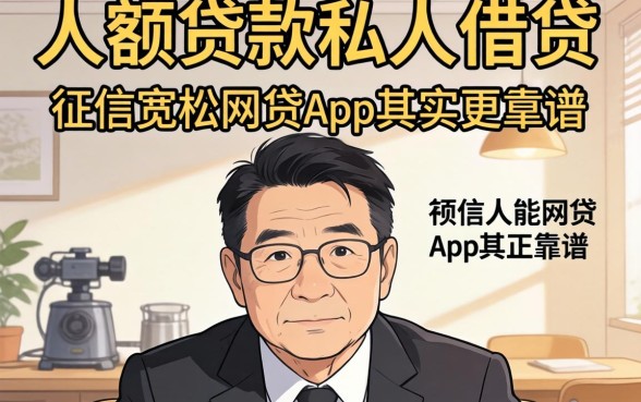 我试过大额贷款私人借贷，发现对征信宽松的网贷app其实更靠谱