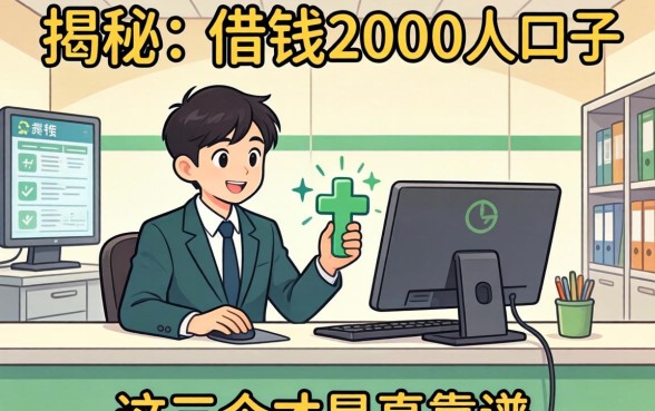银行内部人揭秘:借钱2000的口子,这三个才是真靠谱