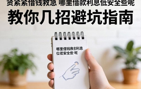 手头紧想借钱救急？哪里借钱利息低安全些呢？教你几招避坑指南