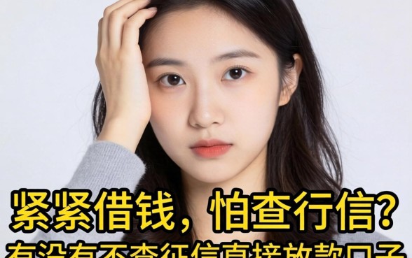 手头紧想借钱又怕查征信？有没有不查征信直接放款的口子？