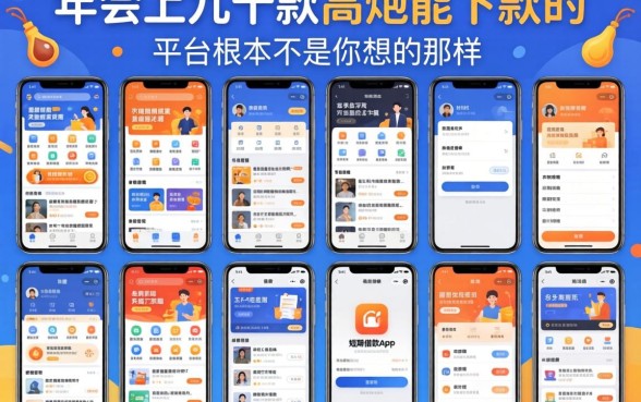 我试了市面上几十款短期借款app软件，发现高炮能下款的平台根本不是你想的那样