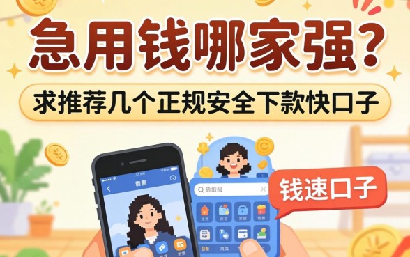 手机急用钱哪家强？求推荐几个正规安全下款快的口子！