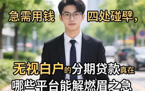 刚踏入社会急需用钱却四处碰壁?无视白户的分期贷款真的存在吗,哪些平台能解燃眉之急?