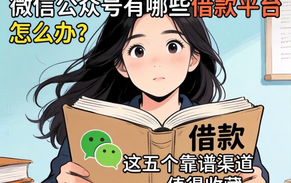 急需用钱怎么办？微信公众号有哪些借款平台可以借款？这五个靠谱渠道值得收藏