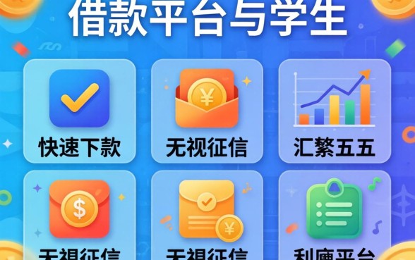 什么借款平台适合学生，汇整五个快速下款无视征信的平台