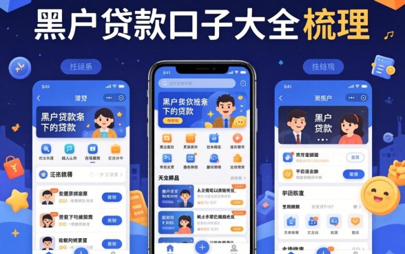 黑户贷款口子大全app，梳理5个黑户可以下的贷款软件