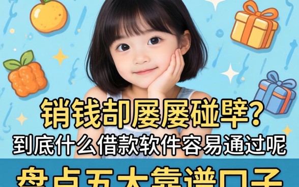 急需用钱却屡屡碰壁?到底什么借款软件容易通过呢?盘点五大靠谱口子