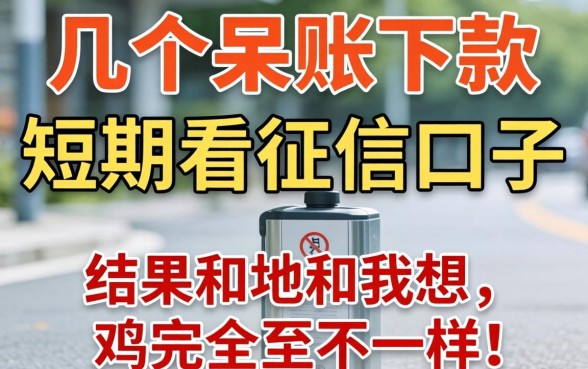 我试了几个呆账下款短期不看征信的口子，结果和我想的完全不一样