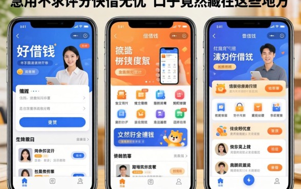 我试了几个所谓的好借钱的app，发现急用不求评分快借无忧的口子竟然藏在这些地方