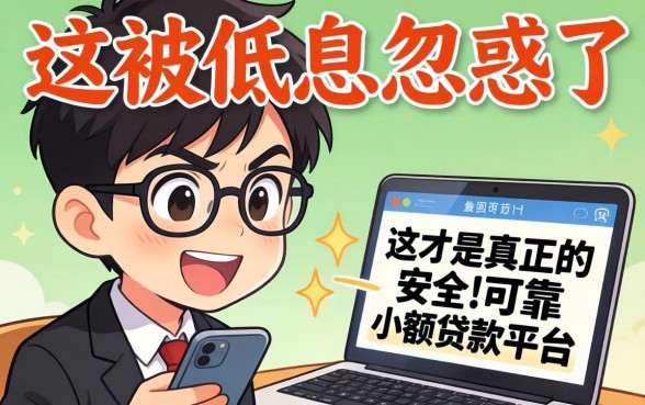 别被低息忽悠了,这才是真正的安全可靠小额贷款平台