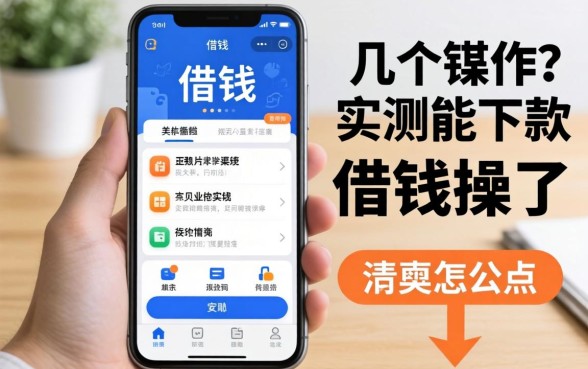 用手机借钱怎么操作？整理了几个实测能下款的渠道