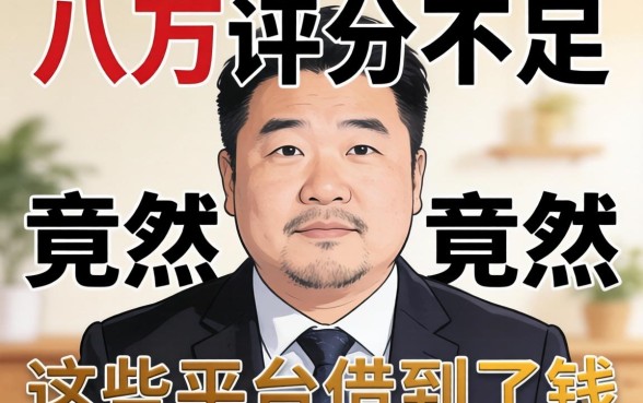 我负债八万评分不足，竟然在这些平台借到了钱