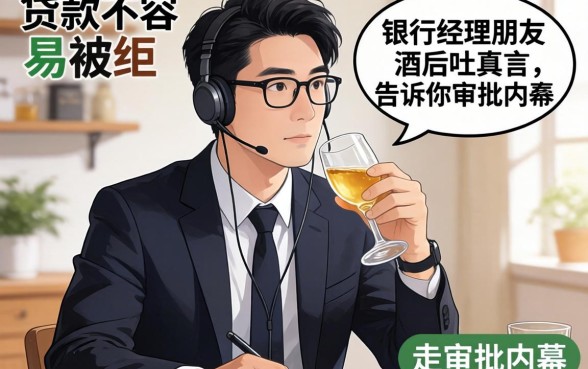 什么贷款不容易被拒？银行经理朋友酒后吐真言，告诉你审批内幕