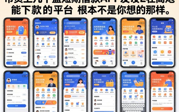 我试了市面上几十款短期借款app软件，发现高炮能下款的平台根本不是你想的那样