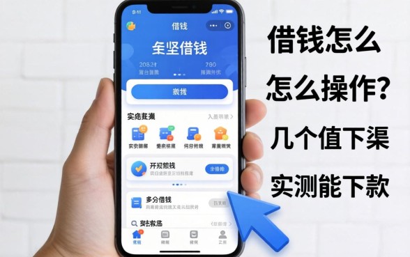 用手机借钱怎么操作？整理了几个实测能下款的渠道